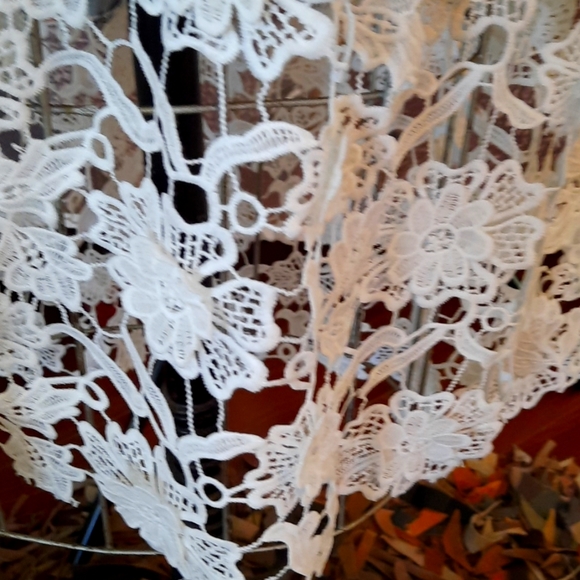 Color Palette Print and Lace Summer Dress - Picture 4 of 12